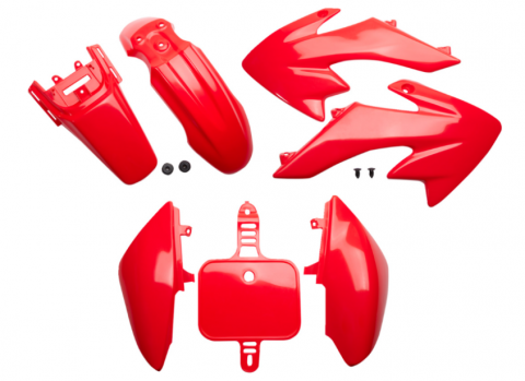 CRF50F'04-26 Replacement Plastic Kit Red